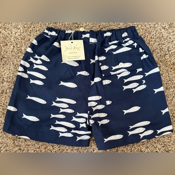 NWT Rachel Riley London Boys 7Y School of Fish Swim Trunks - Picture 4 of 5